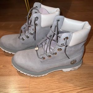 Grey Timberland Boots